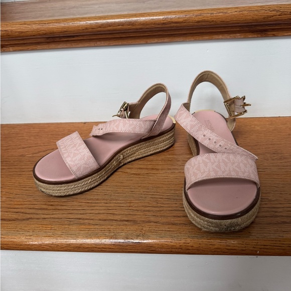 Michael Kors Shoes - Michael Kors Blush Pink Platform Espadrille Sandals